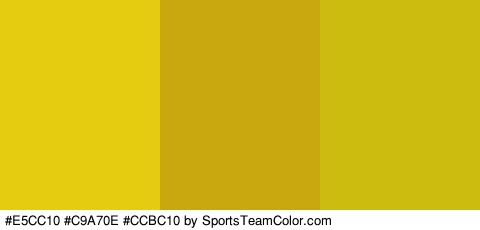 #E5CC10 #C9A70E #CCBC10 Colors