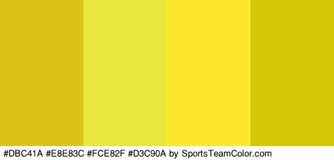 #DBC41A #E8E83C #FCE82F #D3C90A Colors