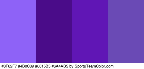 #8F62F7 #4B0C89 #6015B5 #6A4AB5 Colors