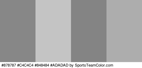 #878787 #C4C4C4 #848484 #ADADAD Colors