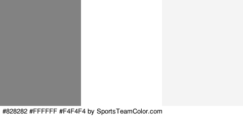 #828282 #FFFFFF #F4F4F4 Colors