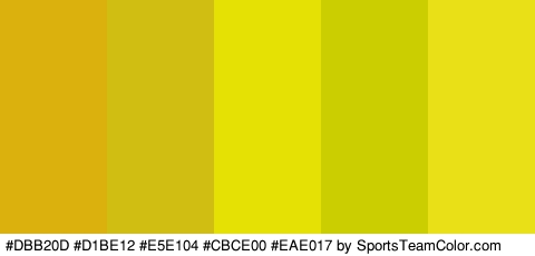 #DBB20D #D1BE12 #E5E104 #CBCE00 #EAE017 Colors