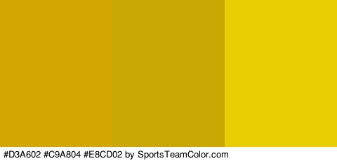 #D3A602 #C9A804 #E8CD02 Colors