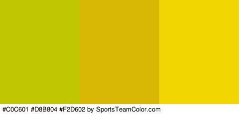 #C0C601 #D8B804 #F2D602 Colors