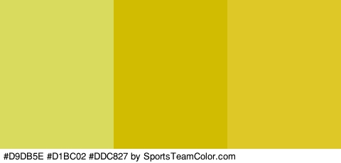 #D9DB5E #D1BC02 #DDC827 Colors