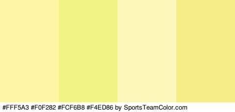 #FFF5A3 #F0F282 #FCF6B8 #F4ED86 Colors