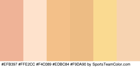 #EFB397 #FFE2CC #F4C089 #EDBC84 #F9DA90 #F7D3B2 Colors