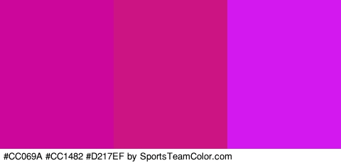 #CC069A #CC1482 #D217EF Colors