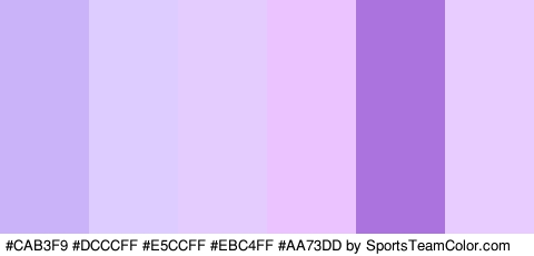 #CAB3F9 #DCCCFF #E5CCFF #EBC4FF #AA73DD #E9CCFF Colors