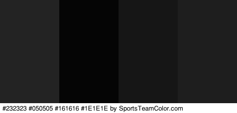 #232323 #050505 #161616 #1E1E1E Colors