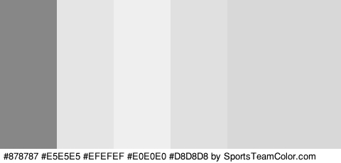 #878787 #E5E5E5 #EFEFEF #E0E0E0 #D8D8D8 #D8D8D8 Colors