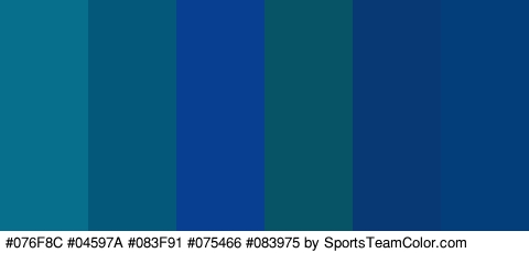 #076F8C #04597A #083F91 #075466 #083975 #033D7A Colors