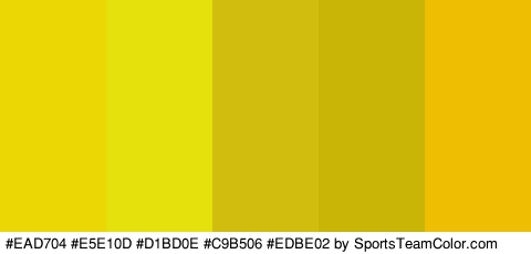 #EAD704 #E5E10D #D1BD0E #C9B506 #EDBE02 Colors