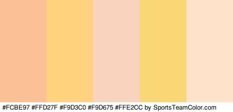 #FCBE97 #FFD27F #F9D3C0 #F9D675 #FFE2CC Colors