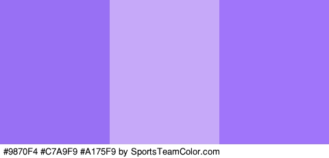 #9870F4 #C7A9F9 #A175F9 Colors