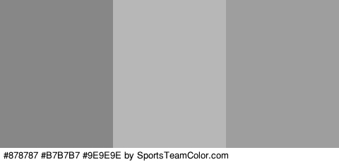 #878787 #B7B7B7 #9E9E9E Colors