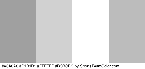 #A0A0A0 #D1D1D1 #FFFFFF #BCBCBC Colors