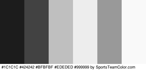 #1C1C1C #424242 #BFBFBF #EDEDED #999999 #F9F9F9 Colors