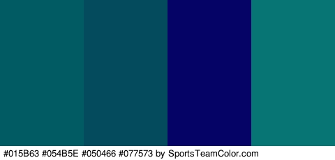 #015B63 #054B5E #050466 #077573 Colors