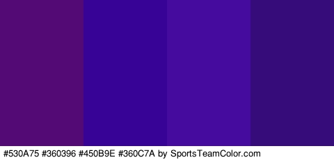 #530A75 #360396 #450B9E #360C7A Colors