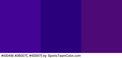 #430496 #2B007C #4D0975 Colors