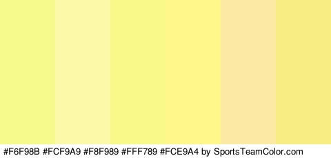 #F6F98B #FCF9A9 #F8F989 #FFF789 #FCE9A4 #F7ED83 Colors