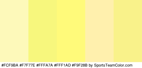 #FCF9BA #F7F77E #FFFA7A #FFF1AD #F9F28B Colors