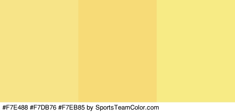 #F7E488 #F7DB76 #F7EB85 Colors