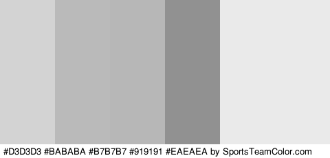 #D3D3D3 #BABABA #B7B7B7 #919191 #EAEAEA #EAEAEA Colors