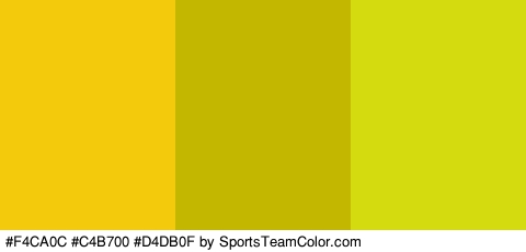 #F4CA0C #C4B700 #D4DB0F Colors