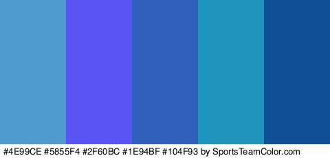 #4E99CE #5855F4 #2F60BC #1E94BF #104F93 Colors