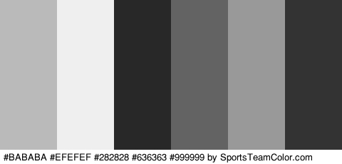 #BABABA #EFEFEF #282828 #636363 #999999 #333333 Colors