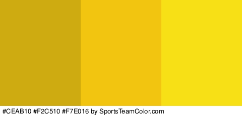 #CEAB10 #F2C510 #F7E016 Colors