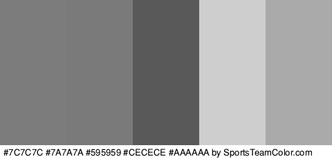 #7C7C7C #7A7A7A #595959 #CECECE #AAAAAA Colors