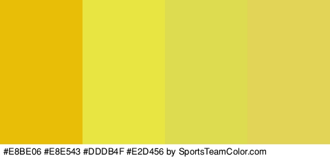 #E8BE06 #E8E543 #DDDB4F #E2D456 Colors