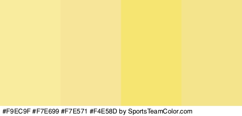 #F9EC9F #F7E699 #F7E571 #F4E58D Colors