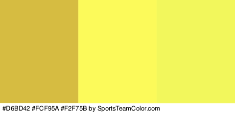 #D6BD42 #FCF95A #F2F75B Colors