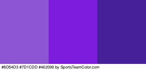 #8D54D3 #7D1CDD #462099 Colors