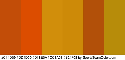 #C14D09 #DD4D00 #D18E0A #CC8A08 #B24F08 #B78C0B Colors