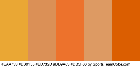 #EAA733 #DB9155 #ED732D #DD9A63 #DB5F00 Colors