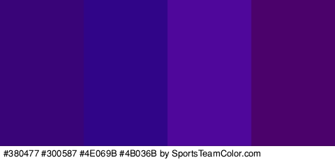 #380477 #300587 #4E069B #4B036B Colors