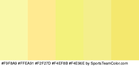 #F9F8A9 #FFEA91 #F2F27D #F4EF8B #F4E96E Colors