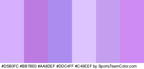 #D5B0FC #BB7BE0 #AA8DEF #DDC4FF #C49EEF #CF8BF4 Colors