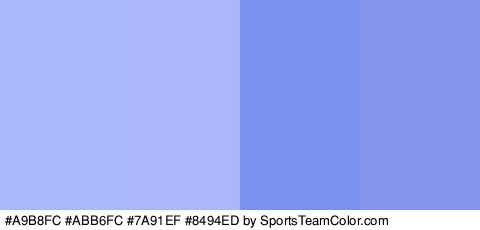 #A9B8FC #ABB6FC #7A91EF #8494ED Colors