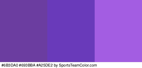 #6B3DA0 #693BBA #A25DE2 Colors