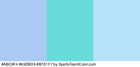 #ABC9F4 #69DBD9 #B7E1F7 Colors