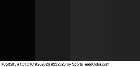 #050505 #1C1C1C #262626 #232323 Colors