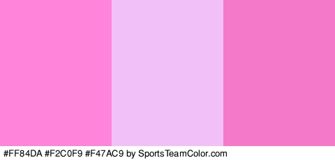 #FF84DA #F2C0F9 #F47AC9 Colors