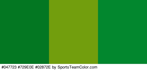 #047723 #729E0E #02872E Colors