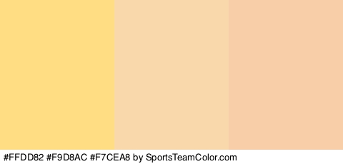 #FFDD82 #F9D8AC #F7CEA8 Colors